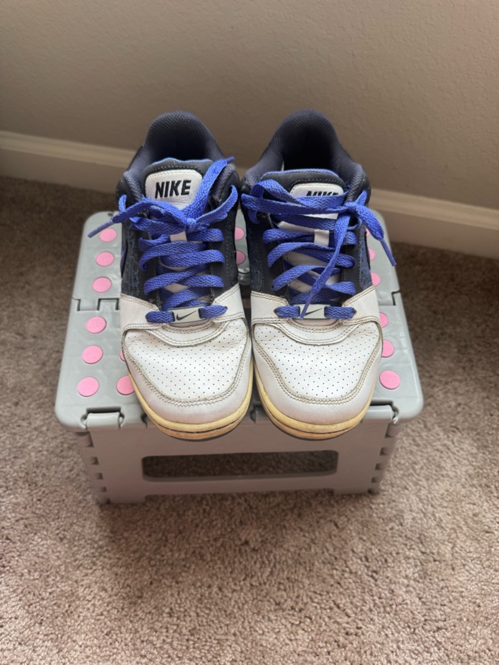 Nike Purple and White Sneakers Size 7